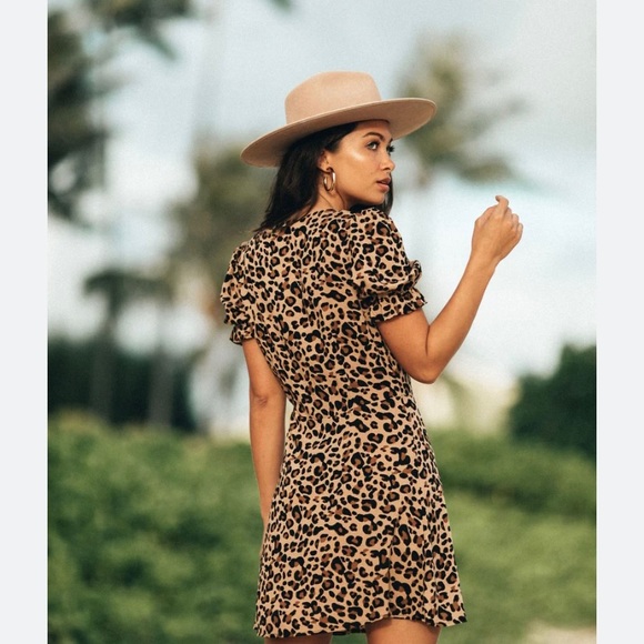 NWOT XIX Palms mini Léopard dress. - Picture 3 of 7